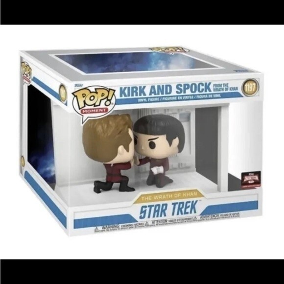 Funko POP! Moment: Star Trek Captain Kirk and Spock #1197 Target Con Exclusive - Picture 1 of 4